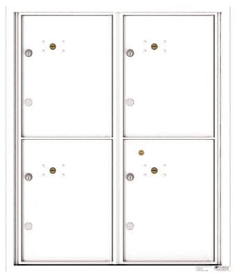 Versatile ™ 4C Mailbox – 10-Doors High – 4 Parcel Lockers