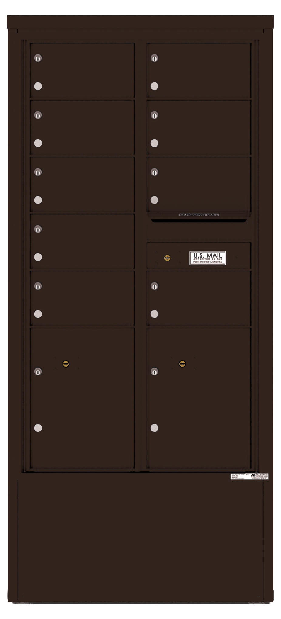 4C15D-09-D 4C Horizontal Depot Mailbox Dark Bronze