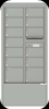 4C15D-13-D4C Horizontal Depot Mailbox Silver Speck