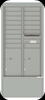 4C15D-16-D 4C Horizontal Depot Mailbox Silver Speck