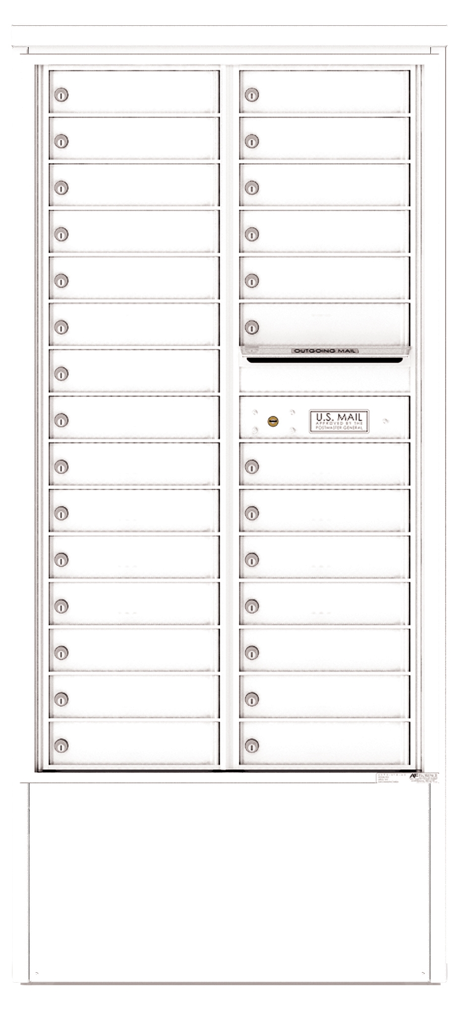 4C15D-28-D 4C Horizontal Depot White