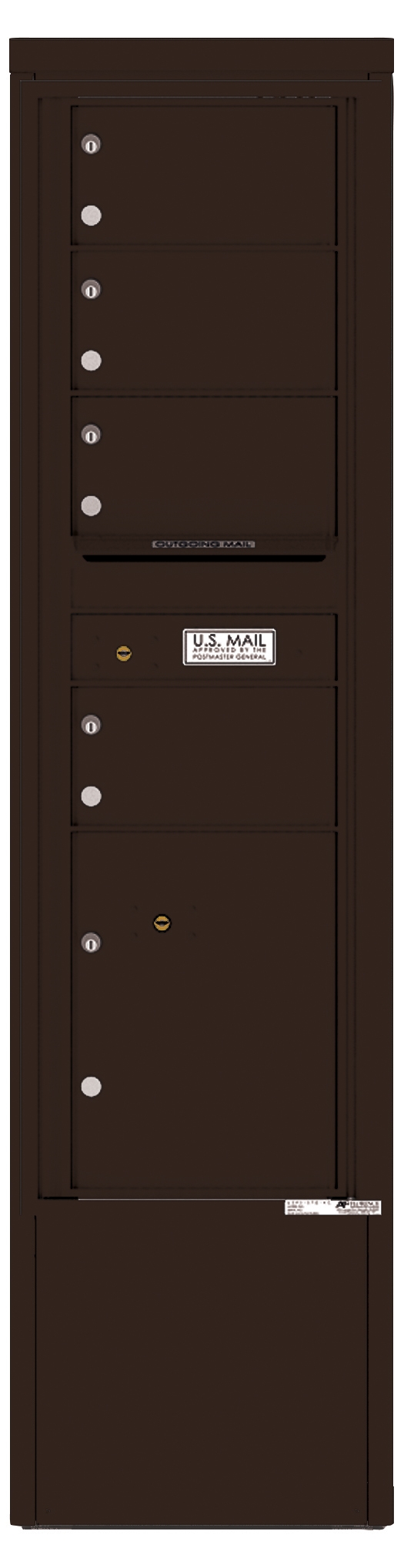 4C15S-04-D 4C Horizontal Depot Mailbox Dark Bronze