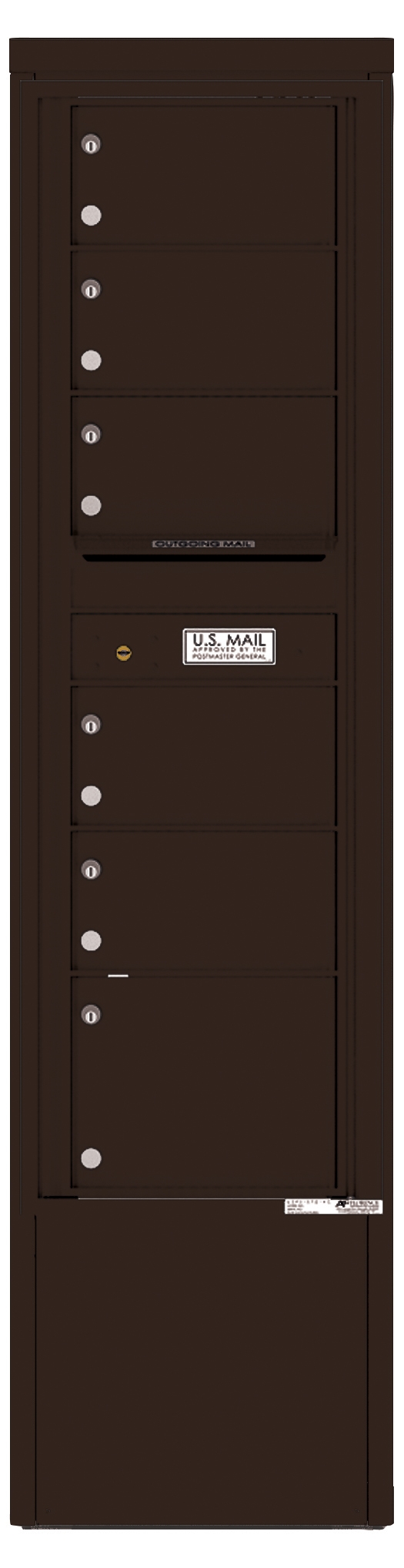 4C15S-06-D 4C Horizontal Depot Mailbox Dark Bronze