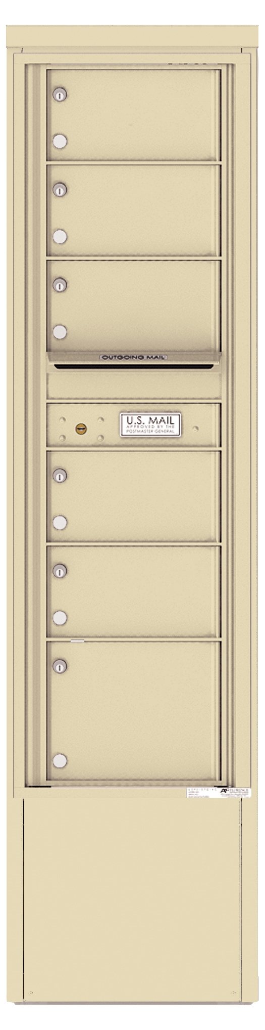 4C15S-06-D 4C Horizontal Depot Mailbox Sandstone