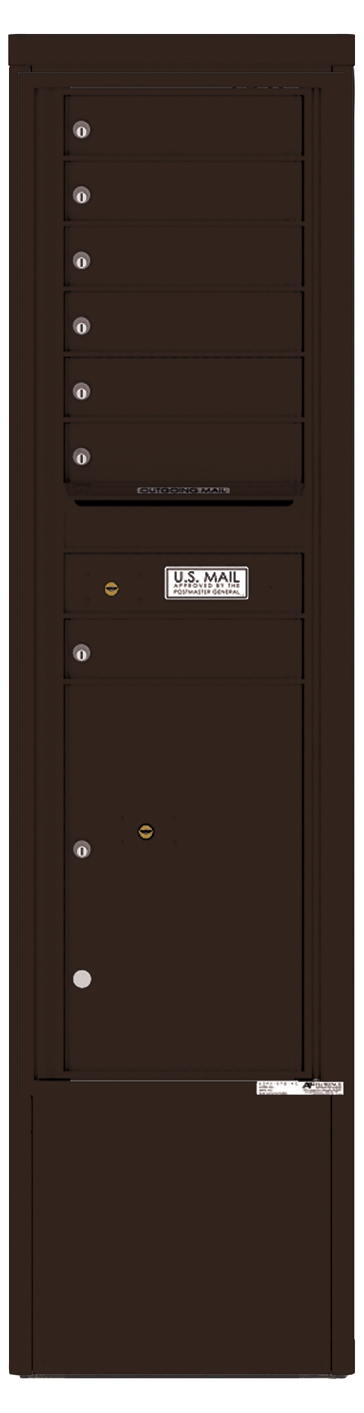 4C15S-07-D 4C Horizontal Depot Mailbox Dark Bronze