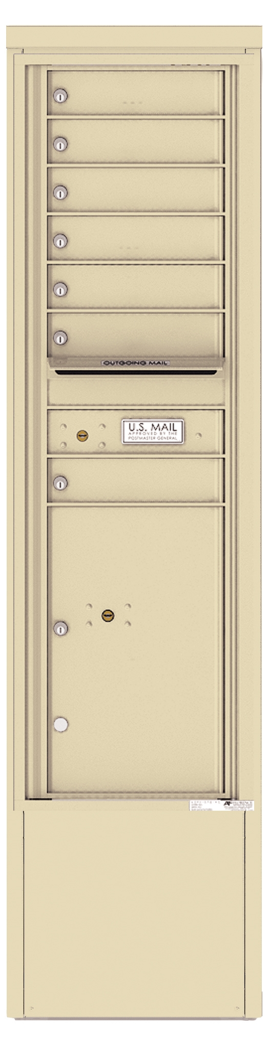 4C15S-07-D 4C Horizontal Depot Mailbox Sandstone