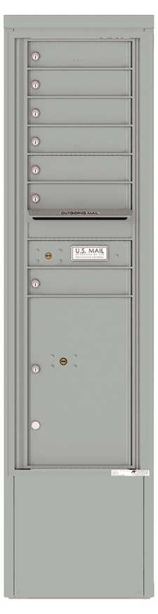 4C15S-07-D 4C Horizontal Depot Mailbox Silver Speck