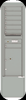 4C15S-07-D 4C Horizontal Depot Mailbox Silver Speck