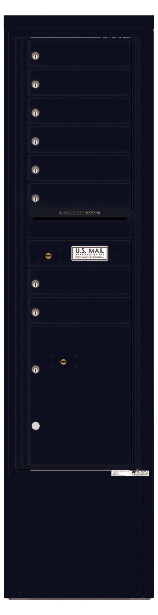 4C15S-08-D 4C Horizontal Depot Mailbox Black