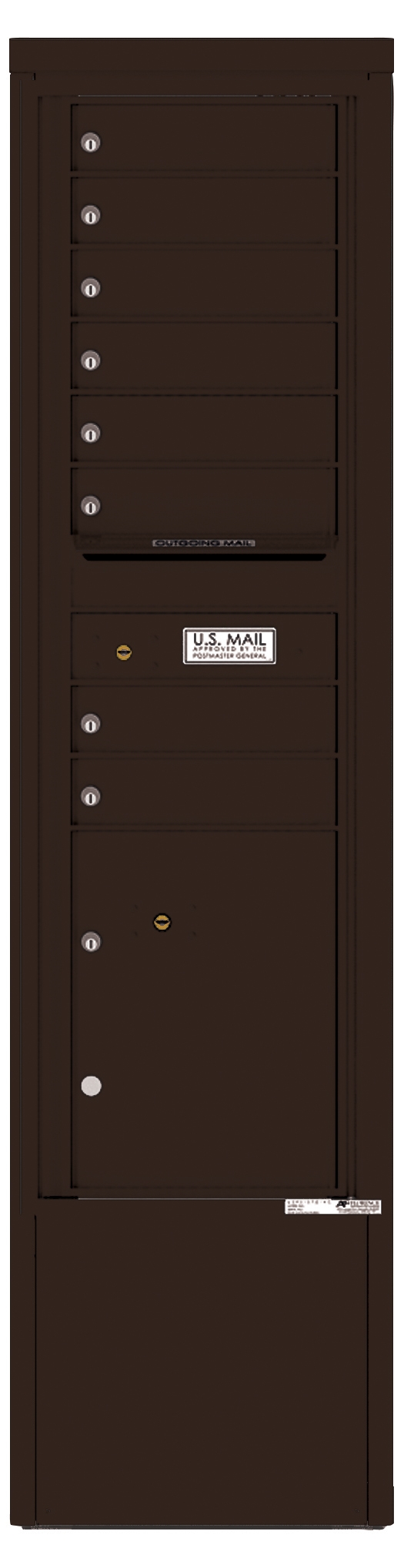 4C15S-08-D 4C Horizontal Depot Mailbox Dark Bronze