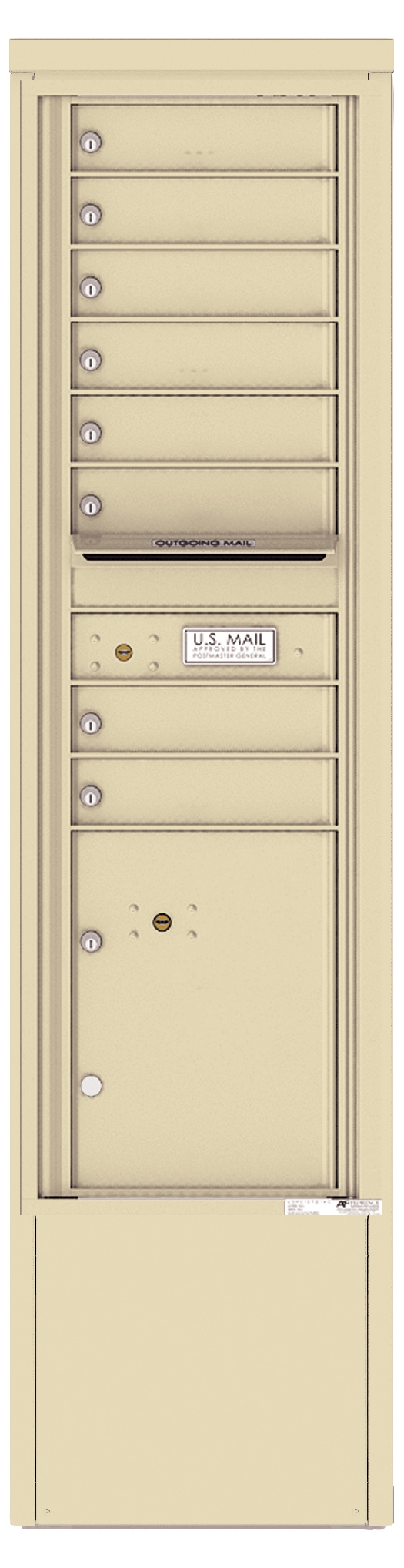 4C15S-08-D 4C Horizontal Depot Mailbox Sandstone
