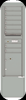 4C15S-08-D 4C Horizontal Depot Mailbox Silver Speck