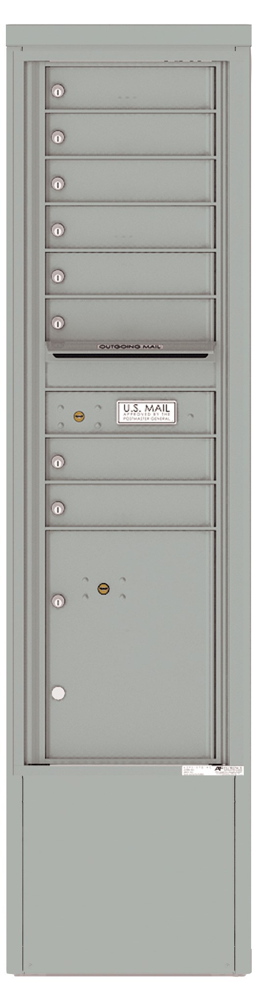 4C15S-08-D 4C Horizontal Depot Mailbox Silver Speck