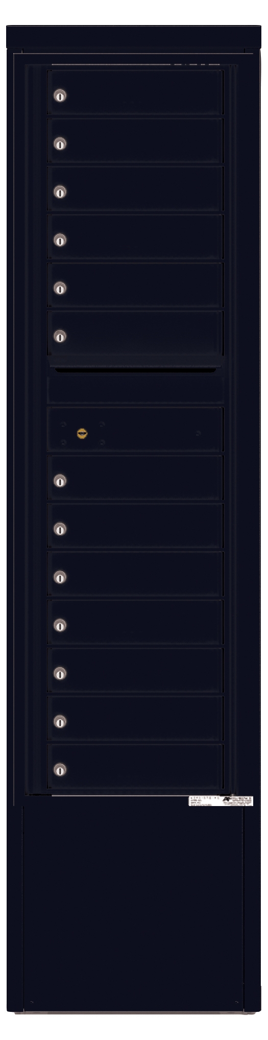 4C15S-13-D 4C Horizontal Depot Mailbox Black