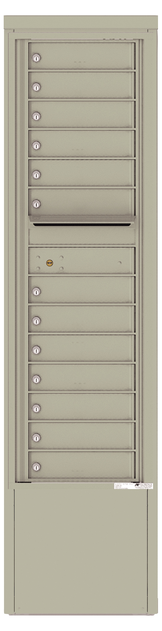 4C15S-13-D 4C Horizontal Depot Mailbox Postal Grey