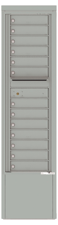 4C15S-13-D 4C Horizontal Depot Mailbox Silver Speck