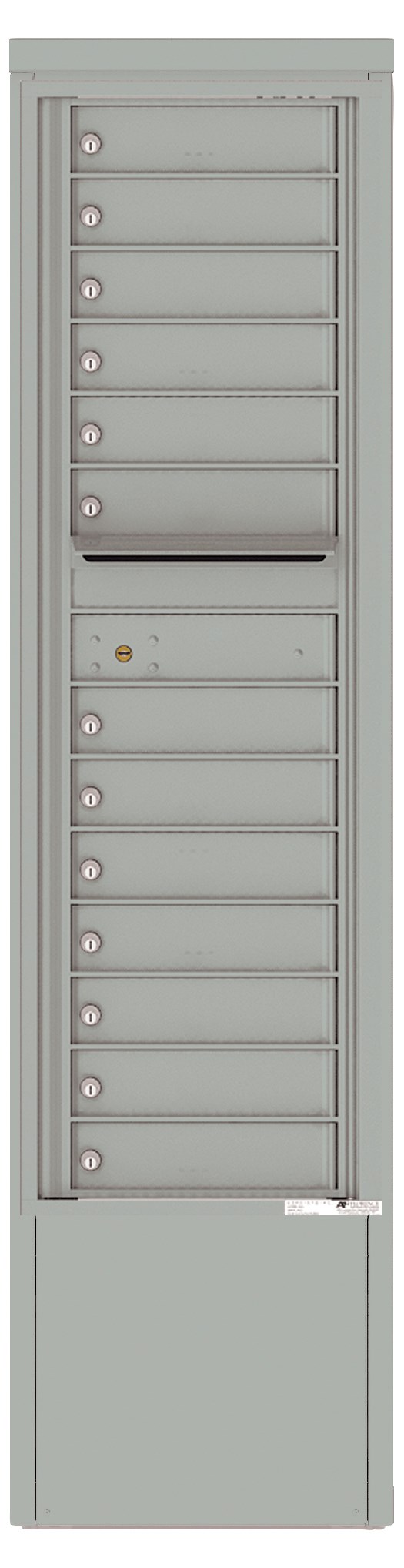 4C15S-13-D 4C Horizontal Depot Mailbox Silver Speck