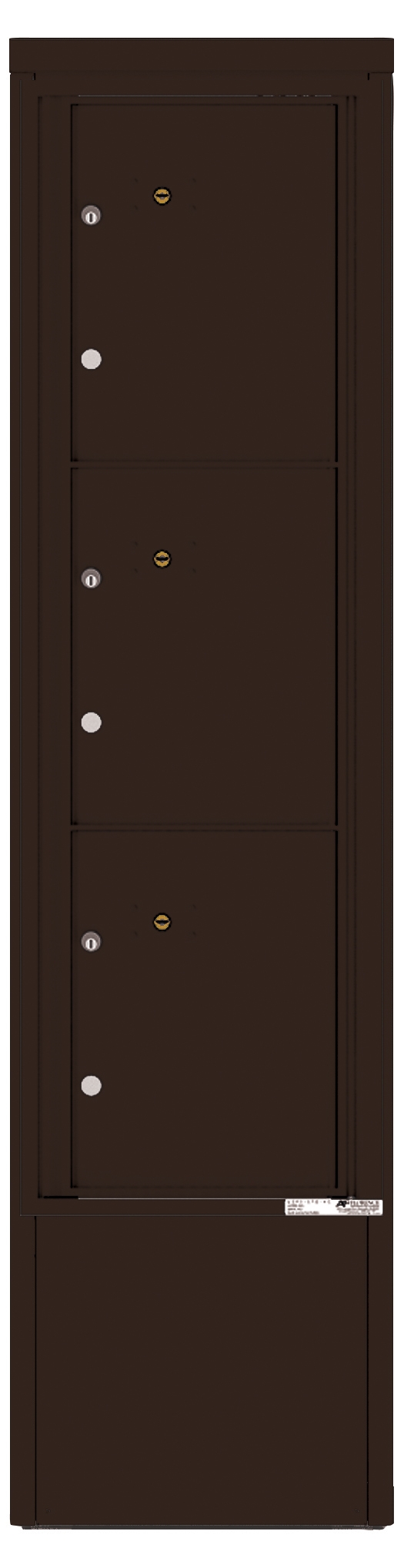 4C15S-3P-D 4C Horizontal Depot Mailbox Dark Bronze