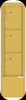 4C15S-3P-D 4C Horizontal Depot Mailbox Gold Speck