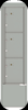4C15S-3P-D 4C Horizontal Depot Mailbox Silver Speck