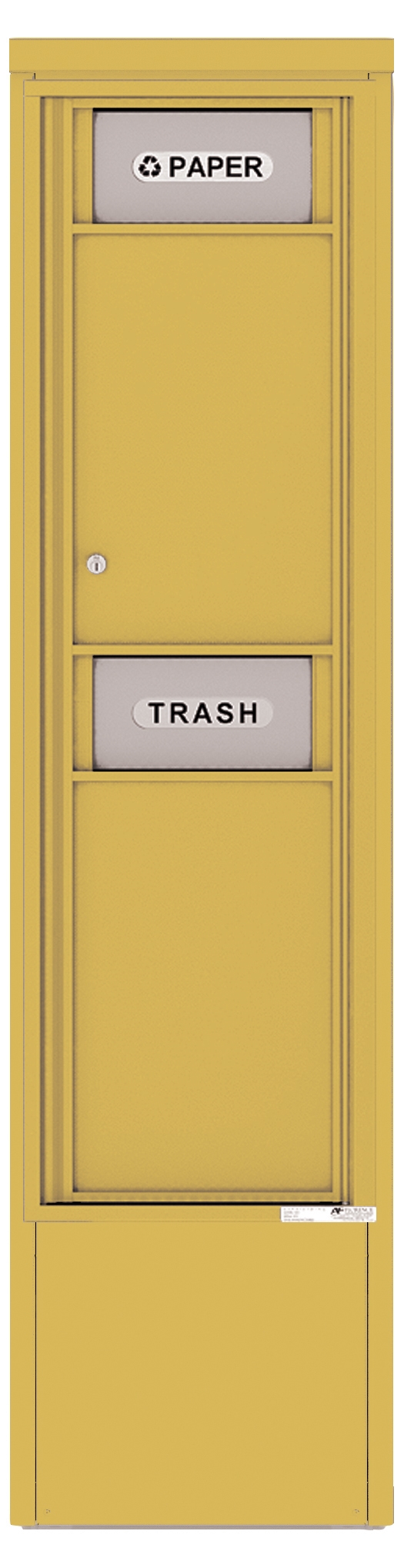 4C15S-BIN-D 4C Horizontal-Trash/Recycling bins Gold Speck