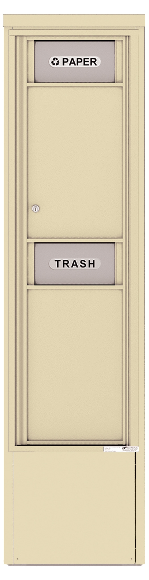 4C15S-BIN-D 4C Horizontal-Trash/Recycling bins Sandstone