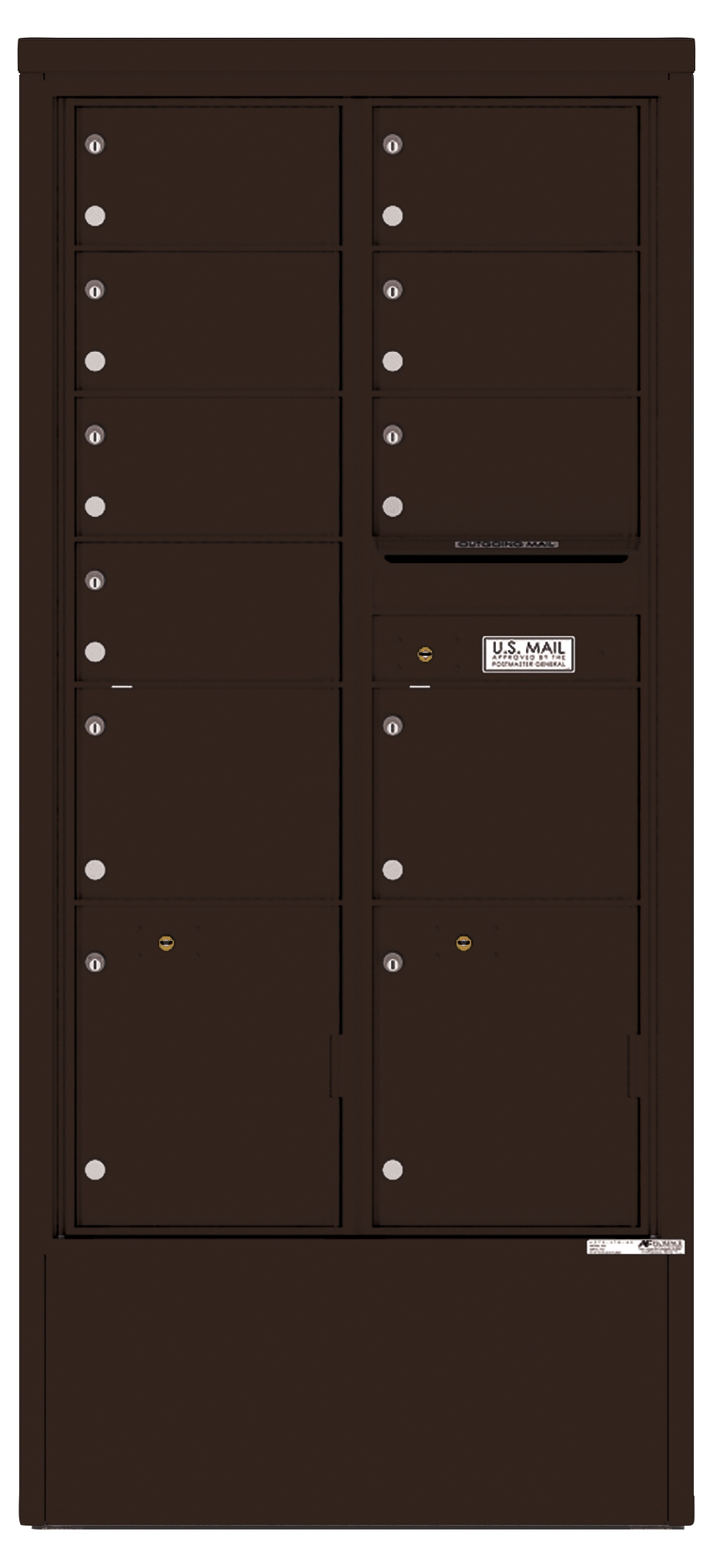 4C16D-09-D 4C Horizontal Depot Mailbox Dark Bronze