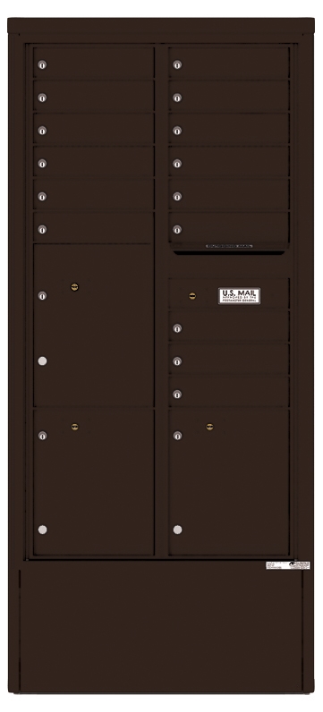 4C Depot Mailbox – 16-Doors High – 15 Tenant Mailboxes
