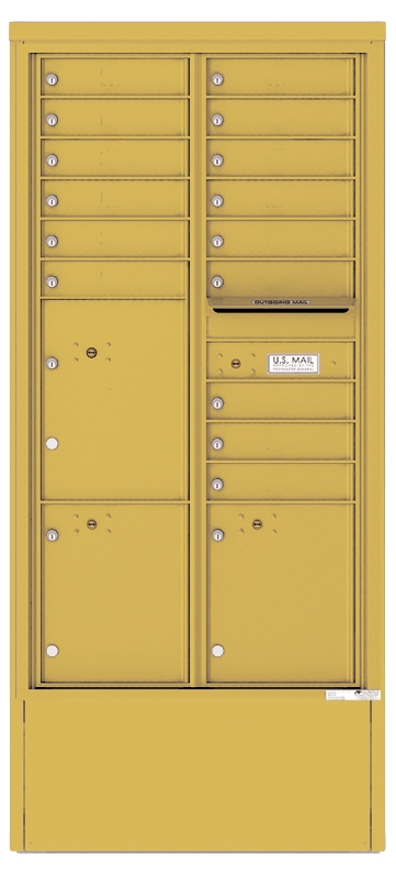4C Depot Mailbox – 16-Doors High – 15 Tenant Mailboxes