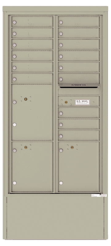 4C Depot Mailbox – 16-Doors High – 15 Tenant Mailboxes