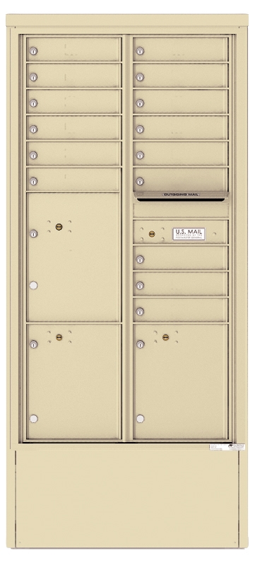 4C Depot Mailbox – 16-Doors High – 15 Tenant Mailboxes