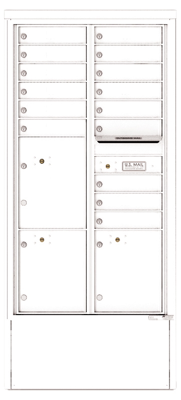 4C Depot Mailbox – 16-Doors High – 15 Tenant Mailboxes