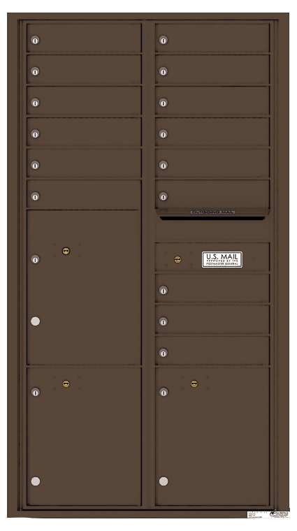 Versatile ™ 4C Mailbox – 16-Doors High – 15 Tenant Mailboxes