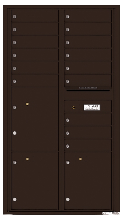 Versatile ™ 4C Mailbox – 16-Doors High – 15 Tenant Mailboxes