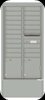 4C16D-19-D 4C Horizontal Depot Mailbox Silver Speck