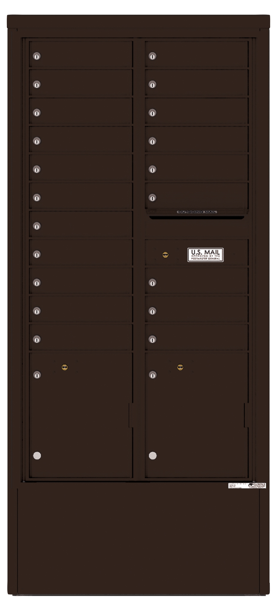 4C Horizontal Depot Mailbox 4C16D-20-D (Dark Bronze)