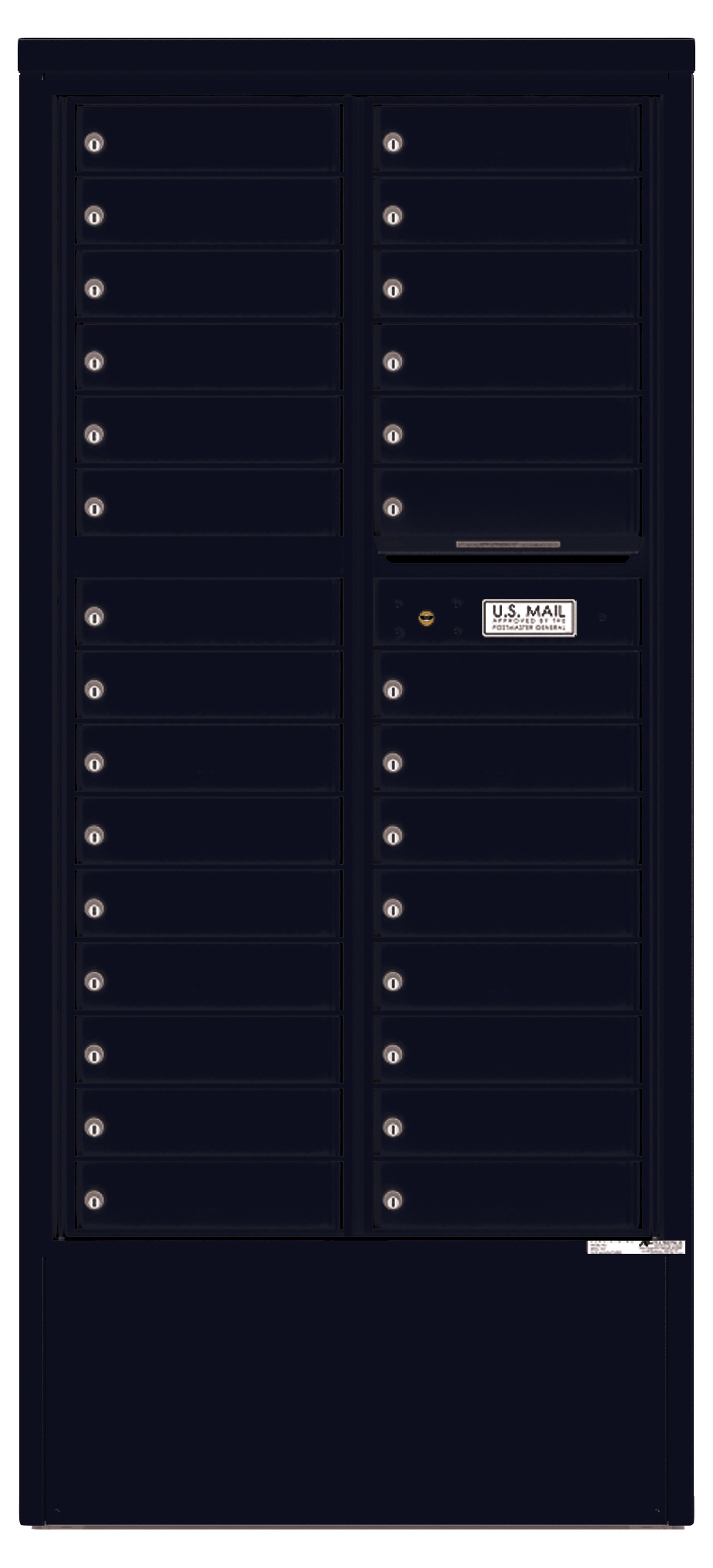 4C Horizontal Depot Mailbox 4C16D-29-D (Black)