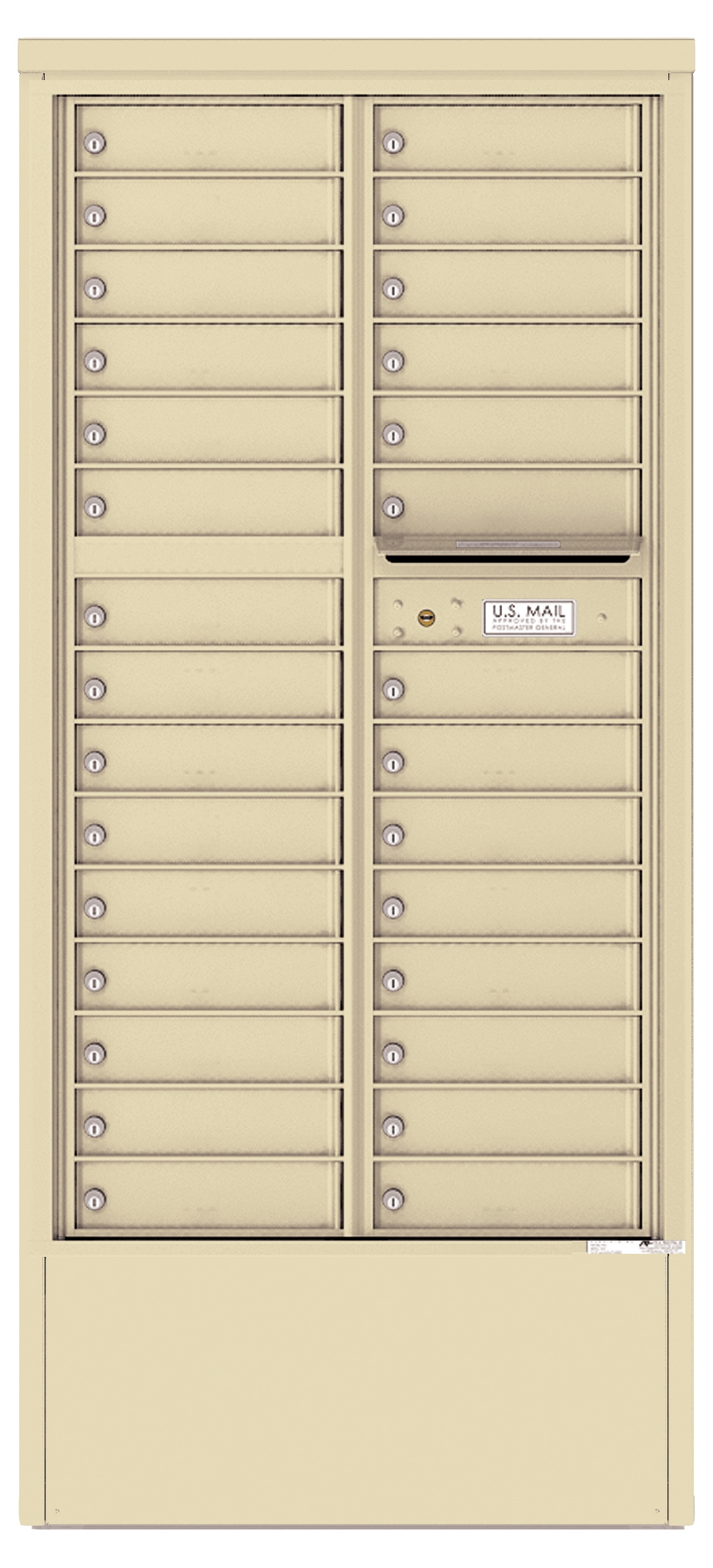 4C Horizontal Depot Mailbox 4C16D-29-D (Sandstone)