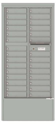 4C Horizontal Depot Mailbox 4C16D-29-D (Silver Speck)