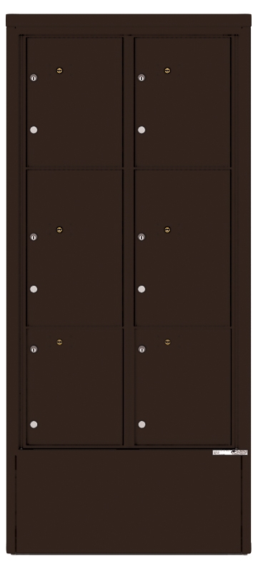 4C16D-6P-D 4C Horizontal Depot Mailbox Dark Bronze