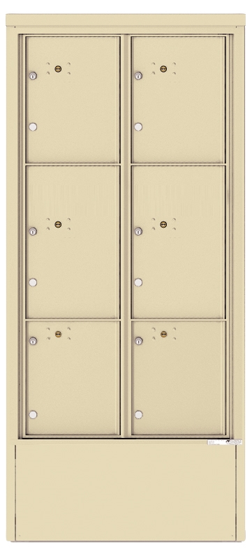 4C16D-6P-D 4C Horizontal Depot Mailbox Sandstone