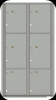 4C16D-6P 6 Parcel Locker 4C Horizontal Mailbox for Commercial Buildings