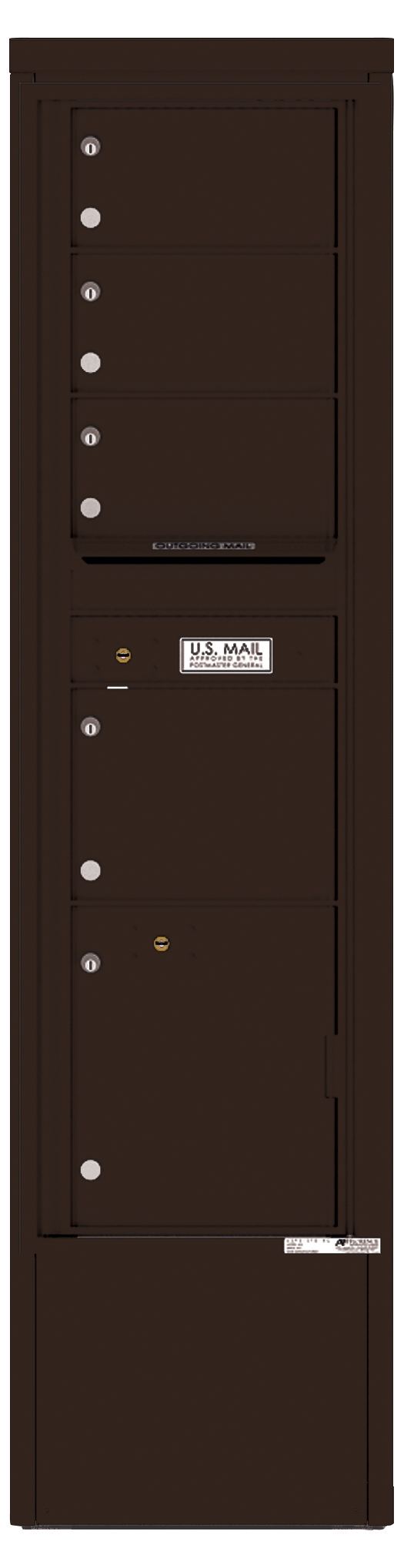 4C16S-04-D 4C Horizontal Depot Mailbox Dark Bronze