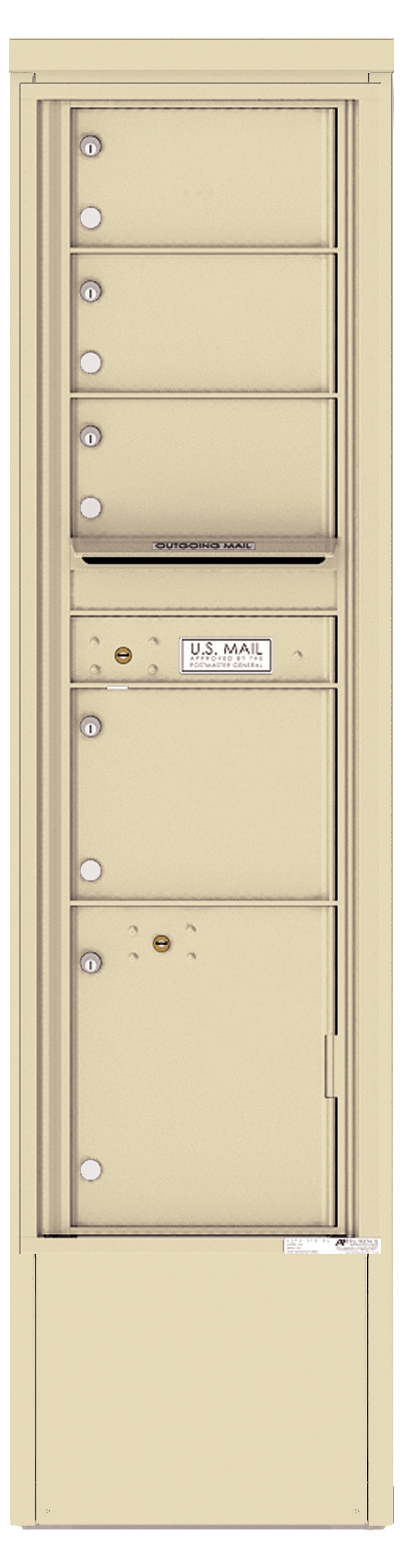 4C16S-04-D 4C Horizontal Depot Mailbox Sandstone