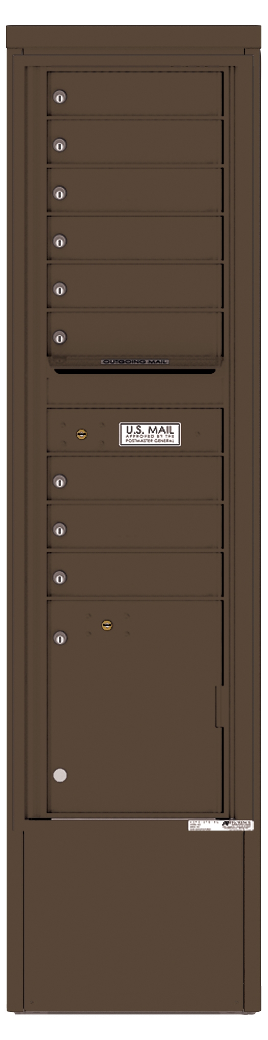 4C16S-09-D 4C Horizontal Depot Mailbox Antique Bronze