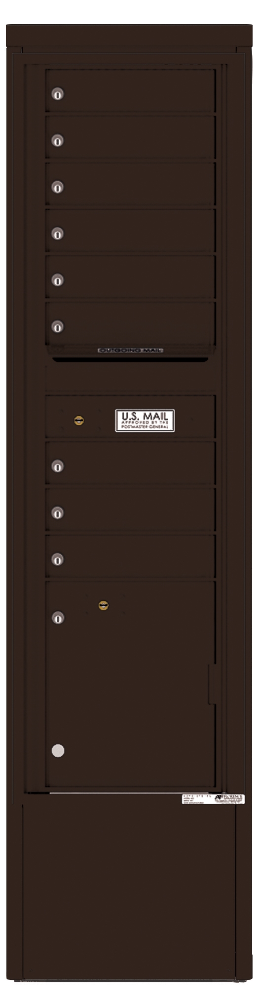 4C16S-09-D 4C Horizontal Depot Mailbox Dark Bronze