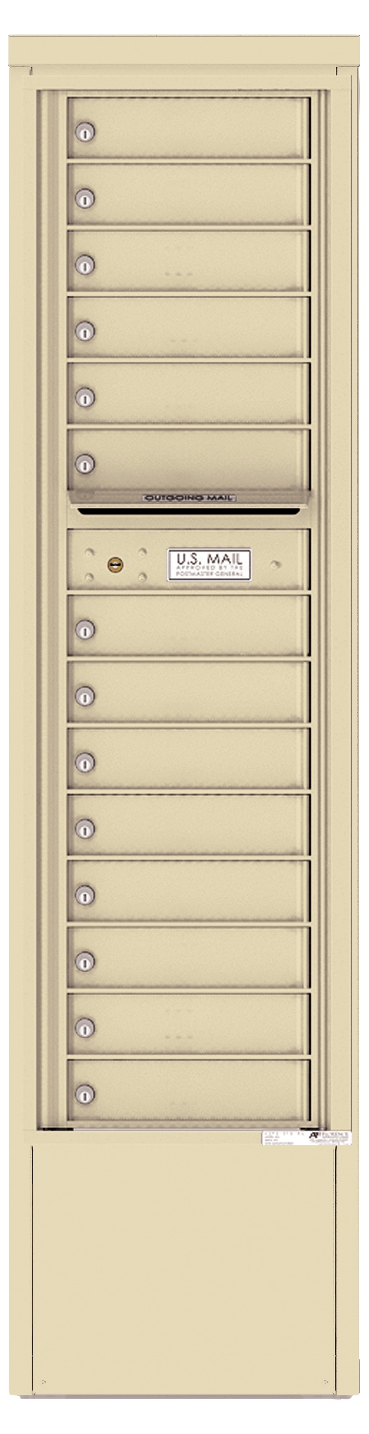 4C16S-14-D 4C Horizontal Depot Mailbox Sandstone