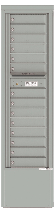 4C16S-14-D 4C Horizontal Depot Mailbox Silver Speck