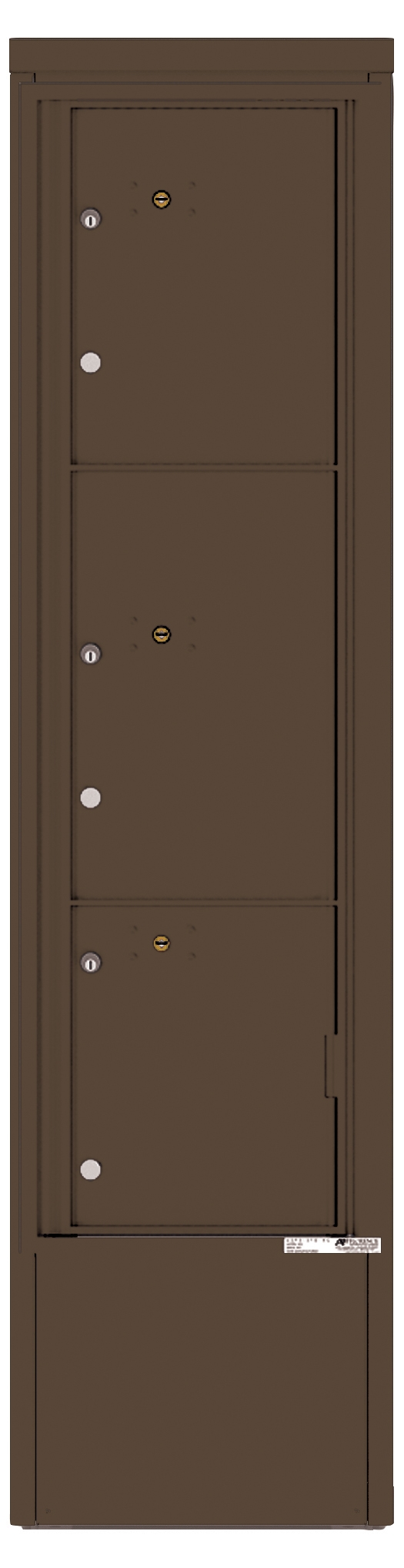 4C16S-3P-D 4C Horizontal Depot Mailbox Antique Bronze