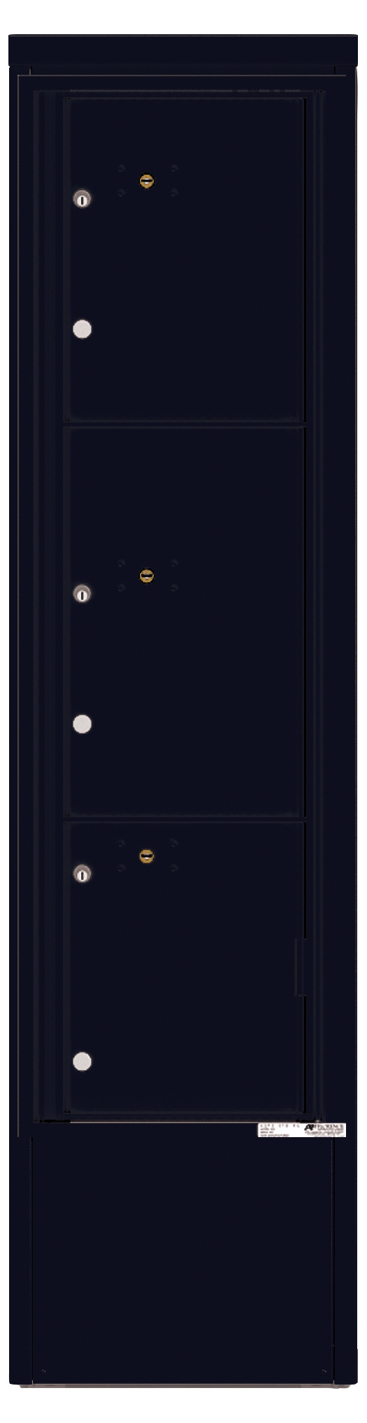 4C16S-3P-D 4C Horizontal Depot Mailbox Black